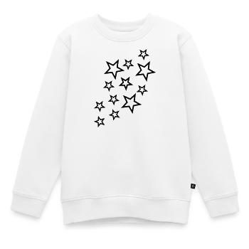 sterne und sternchen - Kinder Premium Organic Sweatshirt - Weiß - Vorne - AI Model Kid Male (0cm)