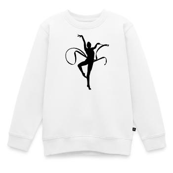 Gymnastik - Kinder Premium Organic Sweatshirt - Weiß - Vorne - AI Model Kid Male (0cm)