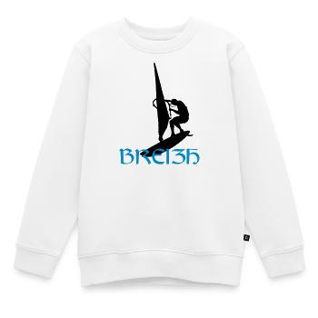 Windsurfen / Windsurfer / Windsurf / Windsurfing - Kinder Premium Organic Sweatshirt - Weiß - Vorne - AI Model Kid Male (0cm)