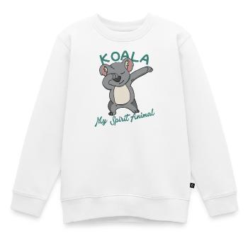 Koala is my Spirit Animal - Kinder Premium Organic Sweatshirt - Weiß - Vorne - AI Model Kid Male (0cm)