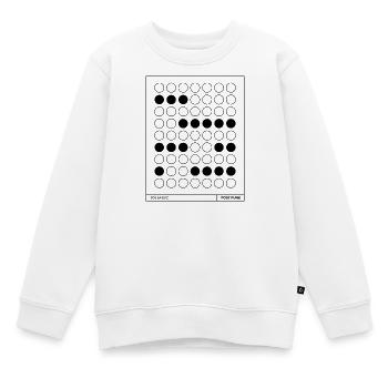Post-Punk-Musikplakat. - Kinder Premium Organic Sweatshirt - Weiß - Vorne - AI Model Kid Male (0cm)