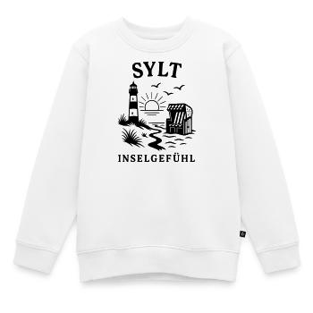 Sensation de l’île de Sylt - Sweat Premium enfant bio - blanc - Devant - AI Model Kid Male (0cm)
