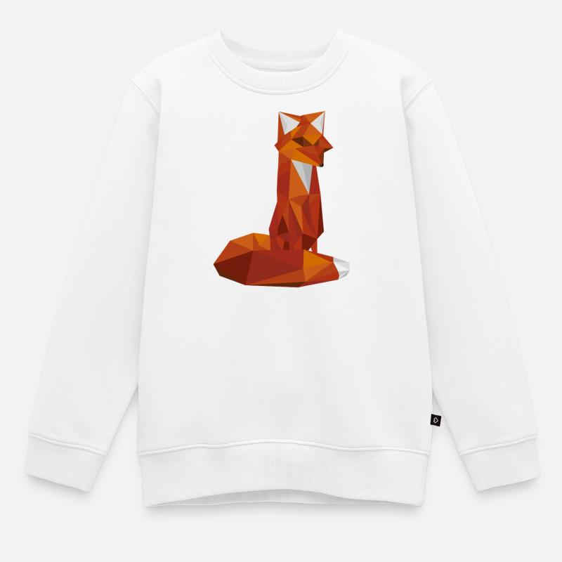 Renard - Sweat Premium enfant bio - blanc