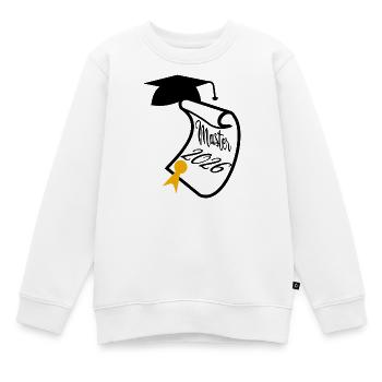 Master 2026 - Kinder Premium Organic Sweatshirt - Weiß - Vorne - AI Model Kid Male (0cm)