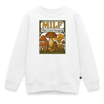 Vintage-Panel zur Pilzsuche - Kinder Premium Organic Sweatshirt - Weiß - Vorne - AI Model Kid Male (0cm)