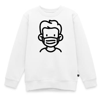 masque - Sweat Premium enfant bio - blanc - Devant - AI Model Kid Male (0cm)