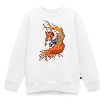 Ratatöskr - Bote auf Yggdrasil - Kinder Premium Organic Sweatshirt - Weiß - Vorne - AI Model Kid Male (0cm)