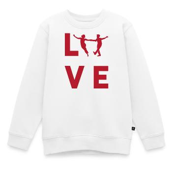 Swing Swing-Musik - Kinder Premium Organic Sweatshirt - Weiß - Vorne - AI Model Kid Male (0cm)