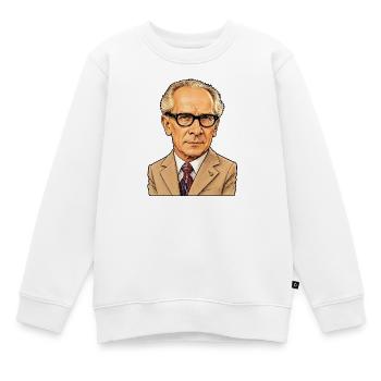 Erich Honecker Karikatur (freigestellt) - Kinder Premium Organic Sweatshirt - Weiß - Vorne - AI Model Kid Male (0cm)