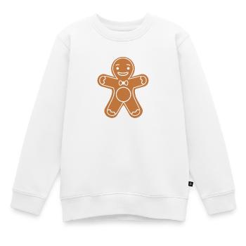 Lebkuchenmann - Kinder Premium Organic Sweatshirt - Weiß - Vorne - AI Model Kid Male (0cm)