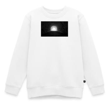 dark - Kinder Premium Organic Sweatshirt - Weiß - Vorne - AI Model Kid Male (0cm)