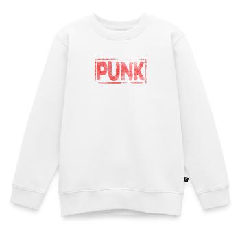 punk - Sweat Premium enfant bio - blanc - Devant - AI Model Kid Male (0cm)