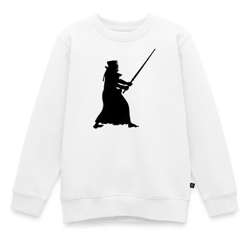 Kendo - Sweat Premium enfant bio - blanc - Devant - AI Model Kid Male (0cm)