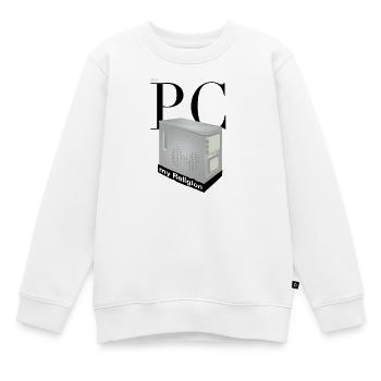 mon PC ma religion - Sweat Premium enfant bio - blanc - Devant - AI Model Kid Male (0cm)