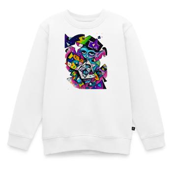 Graffiti - Sweat Premium enfant bio - blanc - Devant - AI Model Kid Male (0cm)