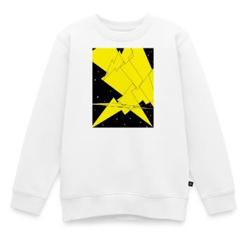 Zackenlicht Berge Kontrast - Kinder Premium Organic Sweatshirt - Weiß - Vorne - AI Model Kid Male (0cm)