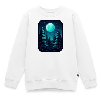 Pins au clair de lune - Sweat Premium enfant bio - blanc - Devant - AI Model Kid Male (0cm)
