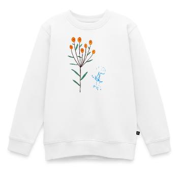 Qualle - Kinder Premium Organic Sweatshirt - Weiß - Vorne - AI Model Kid Male (0cm)
