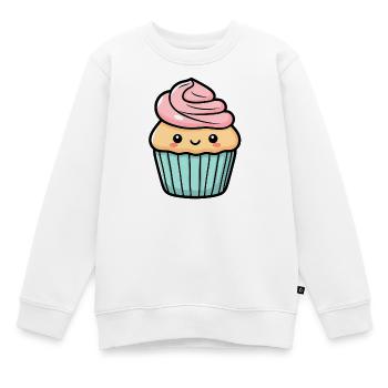 Cupcake - Sweat Premium enfant bio - blanc - Devant - AI Model Kid Male (0cm)