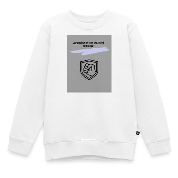 Motivierender Schutzsymbol Druck - Kinder Premium Organic Sweatshirt - Weiß - Vorne - AI Model Kid Male (0cm)