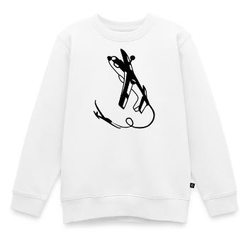 Crazy Schlepper - Kinder Premium Organic Sweatshirt - Weiß - Vorne - AI Model Kid Male (0cm)