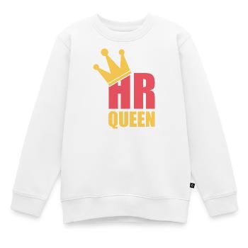 HR Queen - Professional Human Resources Design - Kinder Premium Organic Sweatshirt - Weiß - Vorne - AI Model Kid Male (0cm)