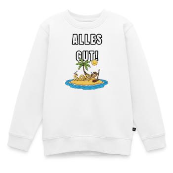 Alles gut – Ironisches Inselmotiv - Kinder Premium Organic Sweatshirt - Weiß - Vorne - AI Model Kid Male (0cm)