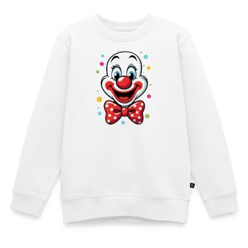 Déguisement de clown de carnaval Carnaval Carnaval - Sweat Premium enfant bio - blanc - Devant - AI Model Kid Male (0cm)