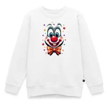 Déguisement de clown de carnaval Carnaval Carnaval - Sweat Premium enfant bio - blanc - Devant - AI Model Kid Male (0cm)
