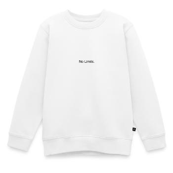 Keine Grenzen. - Kinder Premium Organic Sweatshirt - Weiß - Vorne - AI Model Kid Male (0cm)