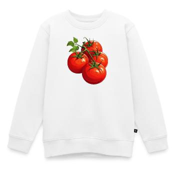 Tomaten - Kinder Premium Organic Sweatshirt - Weiß - Vorne - AI Model Kid Male (0cm)