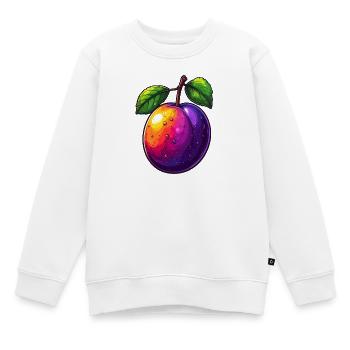 Prune - Sweat Premium enfant bio - blanc - Devant - AI Model Kid Male (0cm)