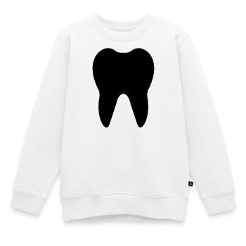 Tooth Teeth - Kids Premium Organic Sweatshirt - white - Front - AI Model Kid Male (0cm)