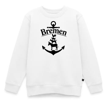 Bremen - Kinder Premium Organic Sweatshirt - Weiß - Vorne - AI Model Kid Male (0cm)