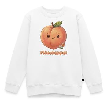 Plattdüütsch Edition: Plüschappel - Kinder Premium Organic Sweatshirt - Weiß - Vorne - AI Model Kid Male (0cm)