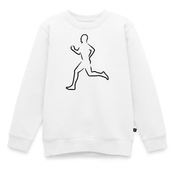 6061912 121582003 Laeufer - Kinder Premium Organic Sweatshirt - Weiß - Vorne - AI Model Kid Male (0cm)