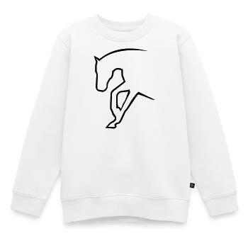 6061912 121501634 sliding stop - Kinder Premium Organic Sweatshirt - Weiß - Vorne - AI Model Kid Male (0cm)
