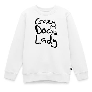 Crazy Doc Lady Doktor Arzt Medizin Geschenk - Kinder Premium Organic Sweatshirt - Weiß - Vorne - AI Model Kid Male (0cm)