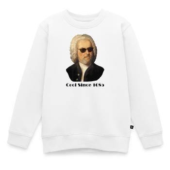 Johann Sebastian Bach – Cool mit Sonnenbrille und - Kinder Premium Organic Sweatshirt - Weiß - Vorne - AI Model Kid Male (0cm)