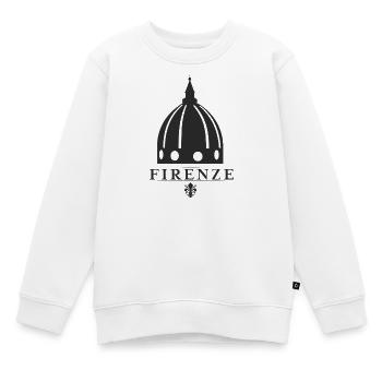 Florenz - Kinder Premium Organic Sweatshirt - Weiß - Vorne - AI Model Kid Male (0cm)