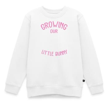 Werdende Mutter Ostern Gender Reveal - Kinder Premium Organic Sweatshirt - Weiß - Vorne - AI Model Kid Male (0cm)