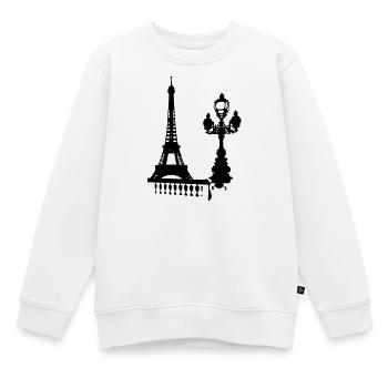 Paris - Kinder Premium Organic Sweatshirt - Weiß - Vorne - AI Model Kid Male (0cm)