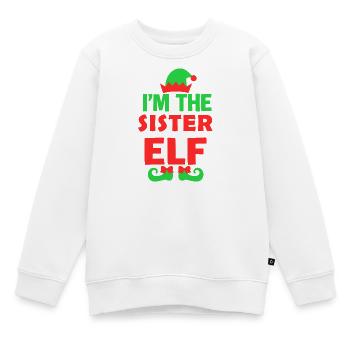 Je suis la sœur elfe - Sweat Premium enfant bio - blanc - Devant - AI Model Kid Male (0cm)