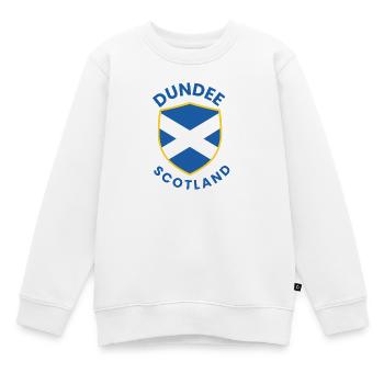 Blason de Dundee Satire, Cimier - Sweat Premium enfant bio - blanc - Devant - AI Model Kid Male (0cm)