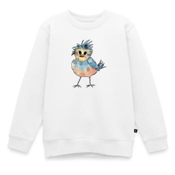 Bunter_Vogel - Sweat Premium enfant bio - blanc - Devant - AI Model Kid Male (0cm)