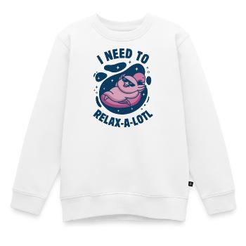 Ich muss mich entspannen - Kinder Premium Organic Sweatshirt - Weiß - Vorne - AI Model Kid Male (0cm)