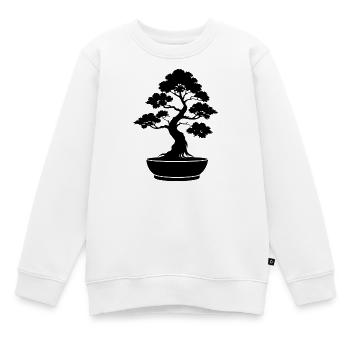 Bonsai tree - Kids Premium Organic Sweatshirt - white - Front - AI Model Kid Male (0cm)