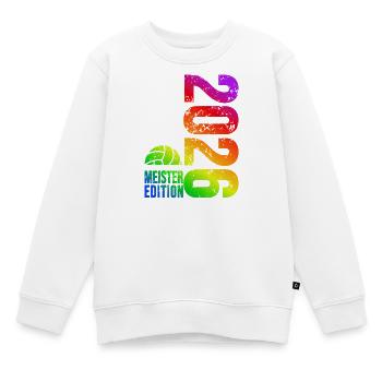 Volleyball Master Shirt 2026, rainbow bag - Kids Premium Organic Sweatshirt - white - Front - AI Model Kid Male (0cm)