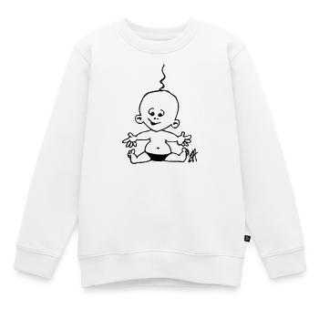 bébé - Sweat Premium enfant bio - blanc - Devant - AI Model Kid Male (0cm)
