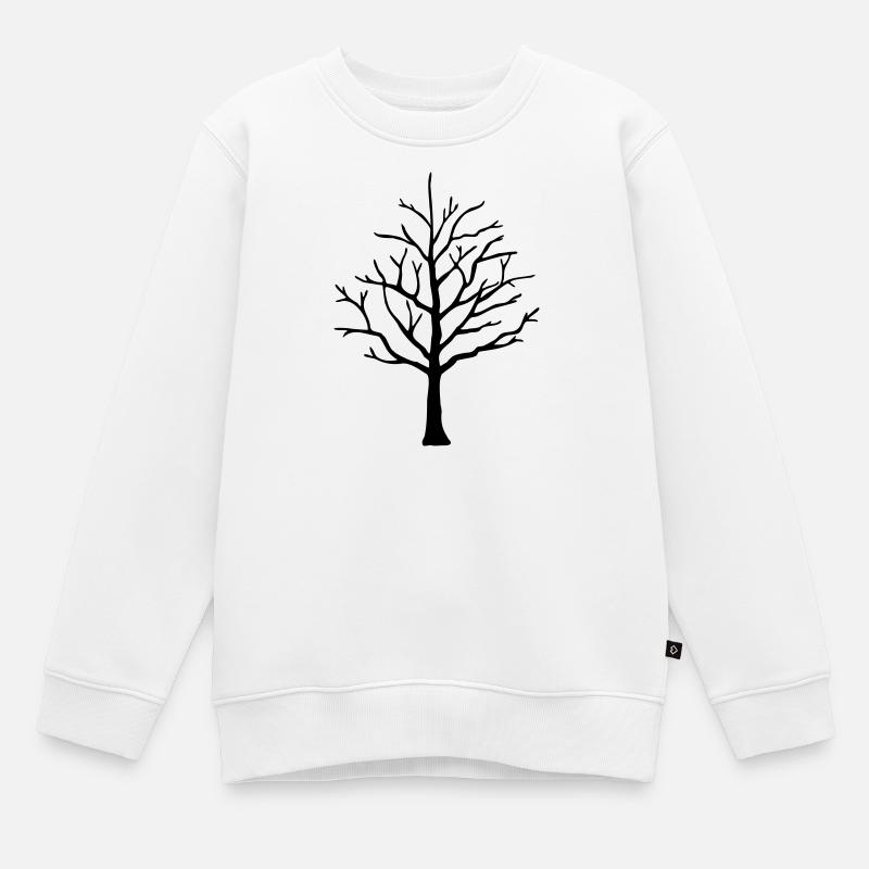 Arbre - Sweat Premium enfant bio - blanc